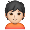 Person Frowning: Light Skin Tone on Samsung