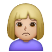 Woman Frowning: Medium-Light Skin Tone on Samsung