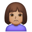 Woman Frowning: Medium Skin Tone on Samsung