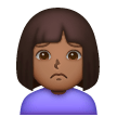 Woman Frowning: Medium-Dark Skin Tone on Samsung
