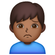 Man Frowning: Medium-Dark Skin Tone on Samsung
