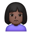 Woman Frowning: Dark Skin Tone on Samsung