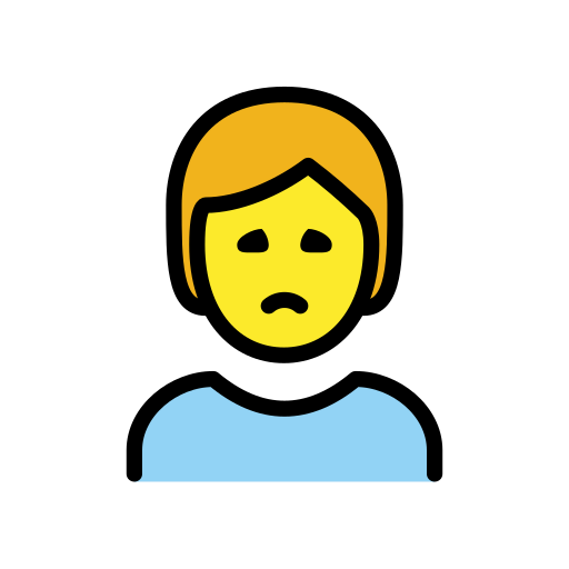 Person Frowning on OpenMoji