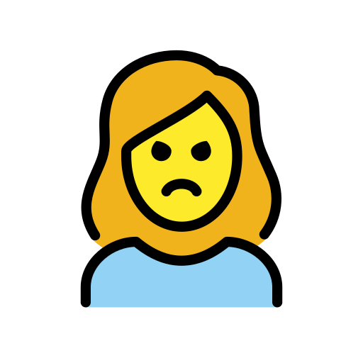 Woman Pouting on OpenMoji