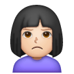 Woman Pouting: Light Skin Tone on Samsung