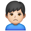 Man Pouting: Light Skin Tone on Samsung