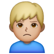 Man Pouting: Medium-Light Skin Tone on Samsung