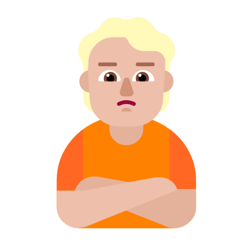 Person With Pouting Face: Medium-Light Skin Tone on Microsoft Fluent
