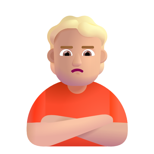 Person With Pouting Face: Medium-Light Skin Tone on Microsoft 3D