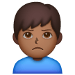 Man Pouting: Medium-Dark Skin Tone on Samsung