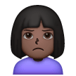 Woman Pouting: Dark Skin Tone on Samsung
