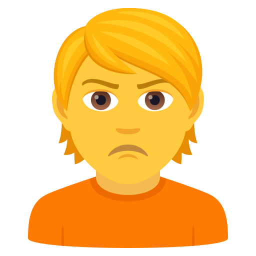 Person With Pouting Face on JoyPixels