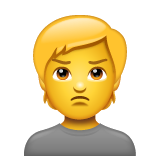 Person With Pouting Face on WhatsApp
