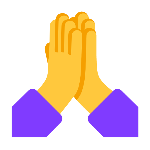 Person With Folded Hands on Microsoft Fluent