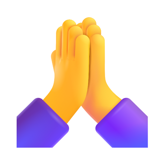 Person With Folded Hands on Microsoft 3D