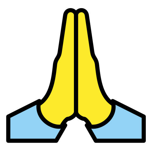 Person With Folded Hands on OpenMoji