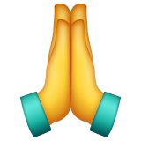 Person With Folded Hands on WhatsApp