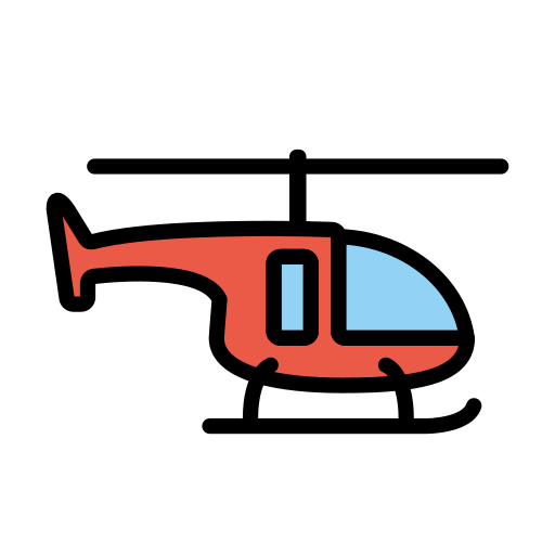 Helicopter on OpenMoji