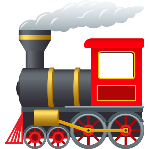 Steam Locomotive on JoyPixels