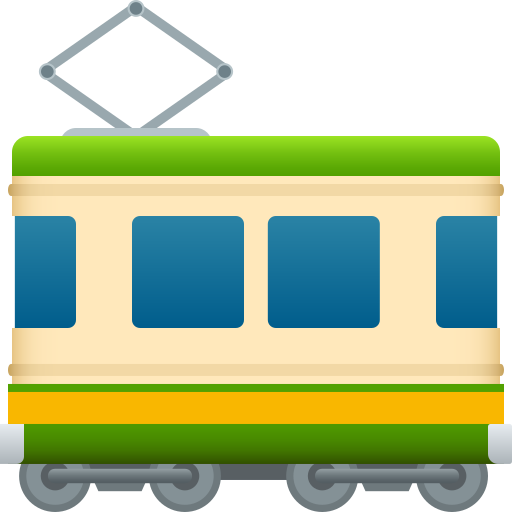 Railway Car on JoyPixels