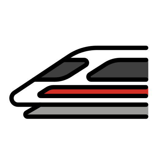 High-speed Train on OpenMoji