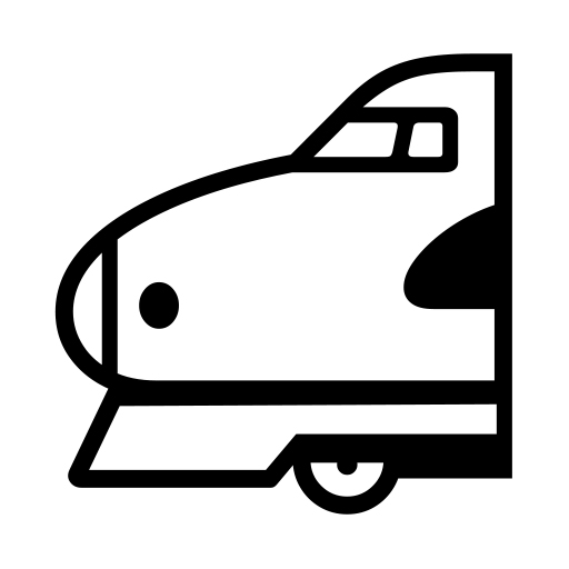 High-speed Train With Bullet Nose on Noto Emoji