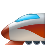 High-speed Train With Bullet Nose on WhatsApp