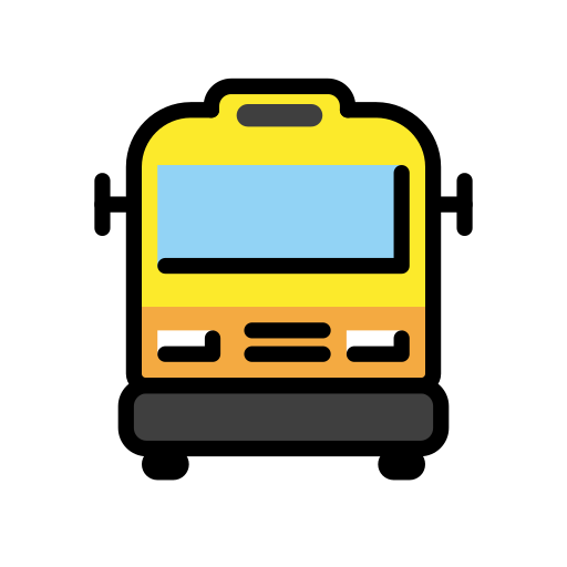 Oncoming Bus on OpenMoji