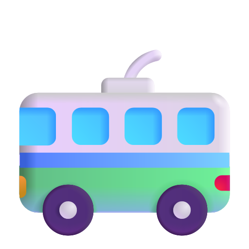 Trolleybus on Microsoft 3D