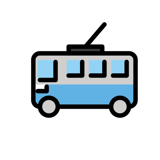 Trolleybus on OpenMoji