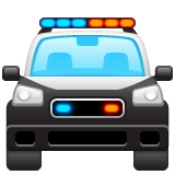 Oncoming Police Car on WhatsApp