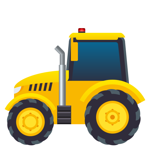 Tractor on JoyPixels