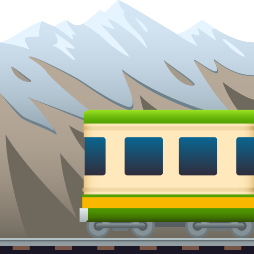 Mountain Railway on JoyPixels