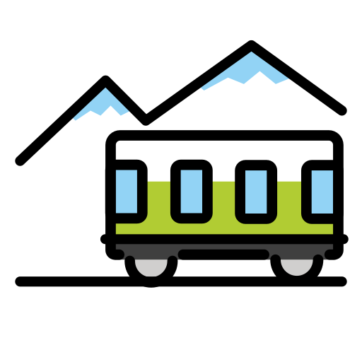 Mountain Railway on OpenMoji