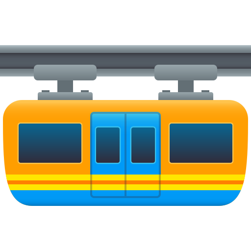 Suspension Railway on JoyPixels