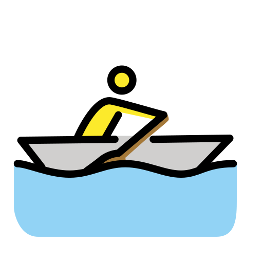 Man Rowing Boat on OpenMoji