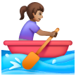 Woman Rowing Boat: Medium Skin Tone on Samsung