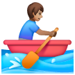 Man Rowing Boat: Medium Skin Tone on Samsung