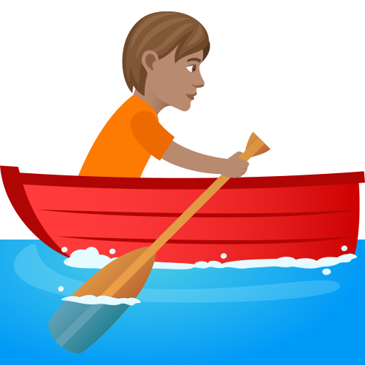 Rowboat: Medium Skin Tone on JoyPixels