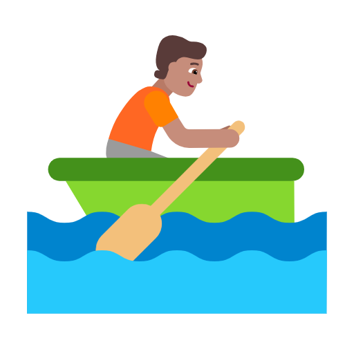 Rowboat: Medium Skin Tone on Microsoft Fluent