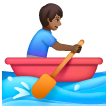 Man Rowing Boat: Medium-Dark Skin Tone on Samsung