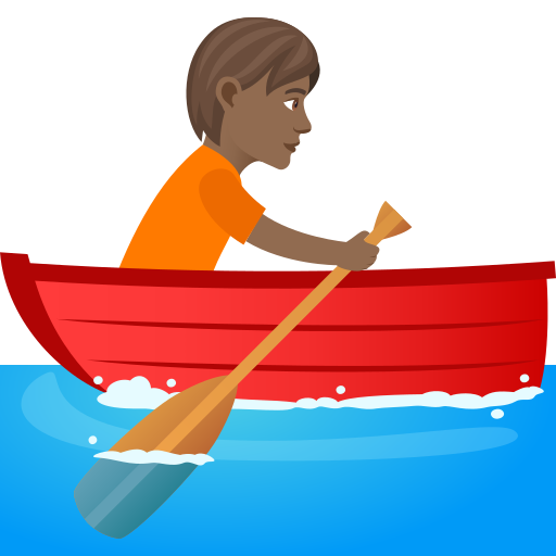 Rowboat: Medium-Dark Skin Tone on JoyPixels