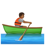 Rowboat: Medium-Dark Skin Tone on WhatsApp