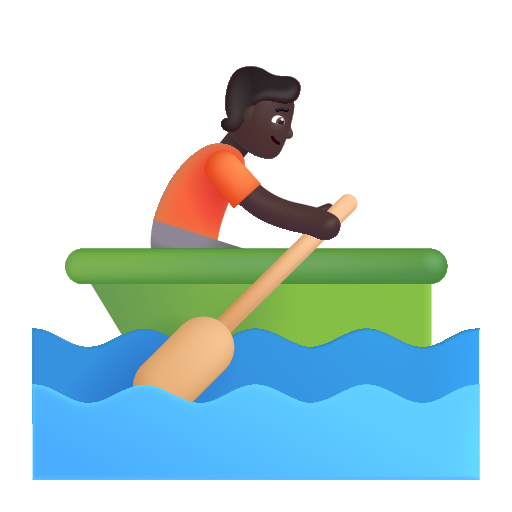 Rowboat: Dark Skin Tone on Microsoft 3D