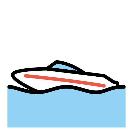 Speedboat on OpenMoji