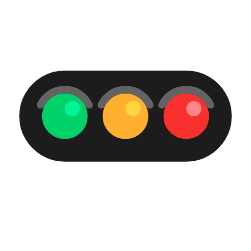 Horizontal Traffic Light on Microsoft Fluent