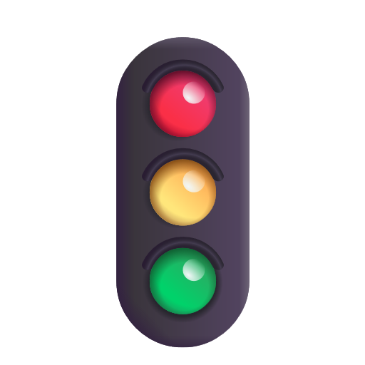 Vertical Traffic Light on Microsoft 3D