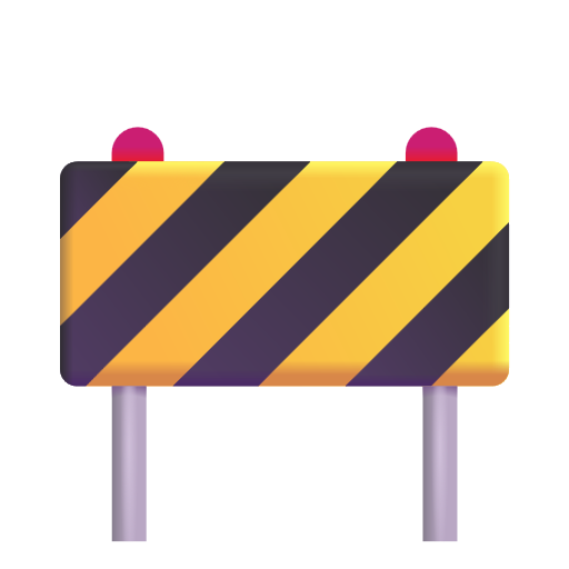 Construction Sign on Microsoft 3D