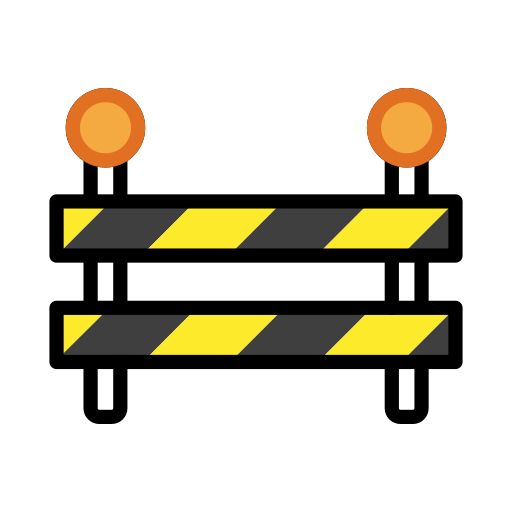 Construction Sign on OpenMoji