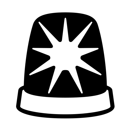 Police Cars Revolving Light on Noto Emoji